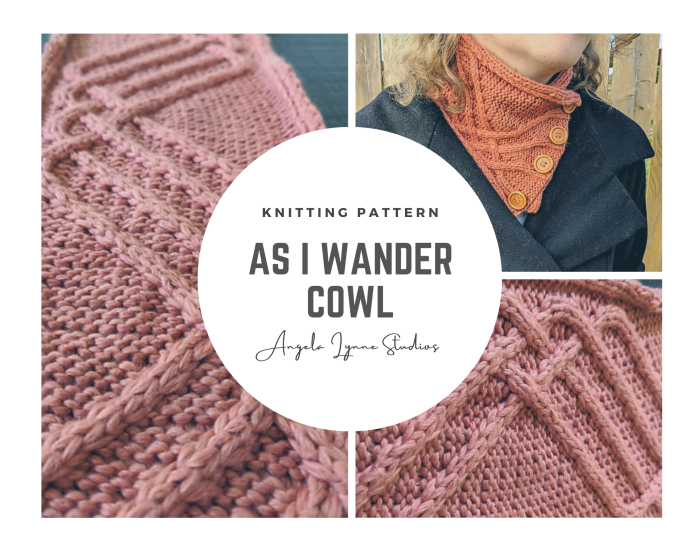 As I Wander – Cowl Knitting Pattern - AngelaLynne